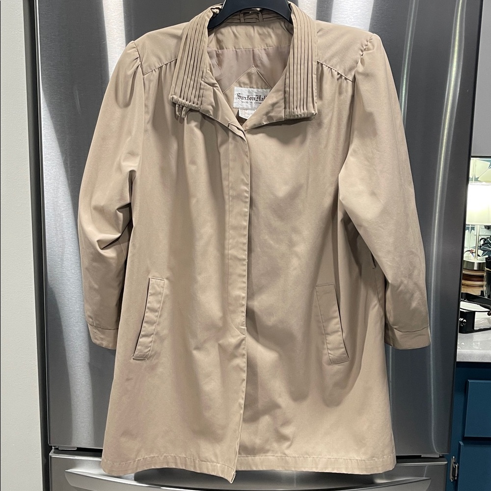 Beige Trench Coat Saxton Hall 18 Vintage
